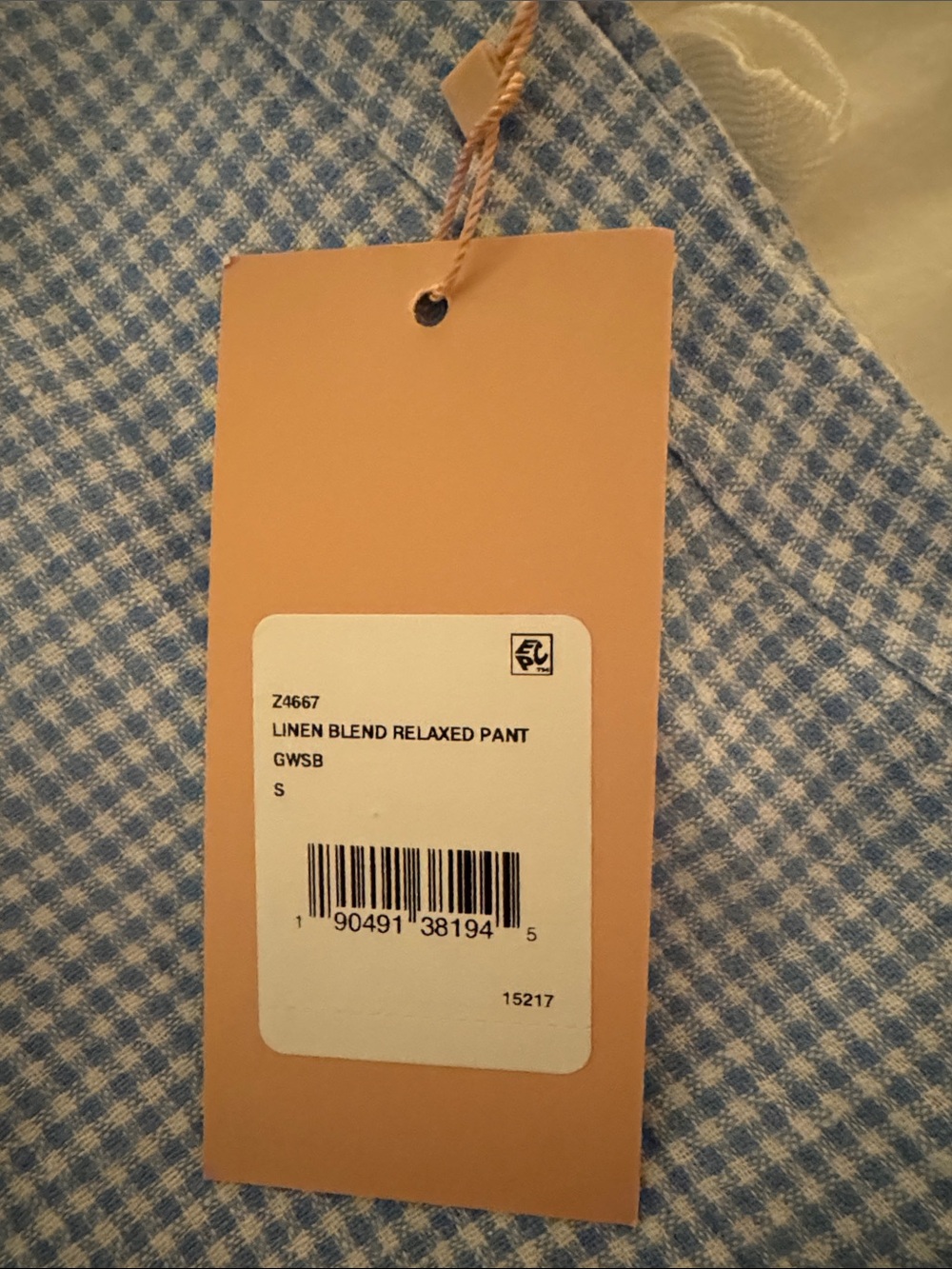 Eberjey Light Blue Gingham pijama set - Picture 2 of 10